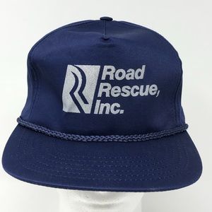 Road Rescue Inc Vintage Blue Mechanic Hat
